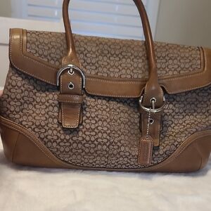Coach Signature Brown Satchel
